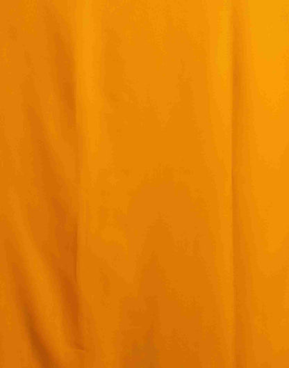 Turmeric Yellow Georgette Plain Saree