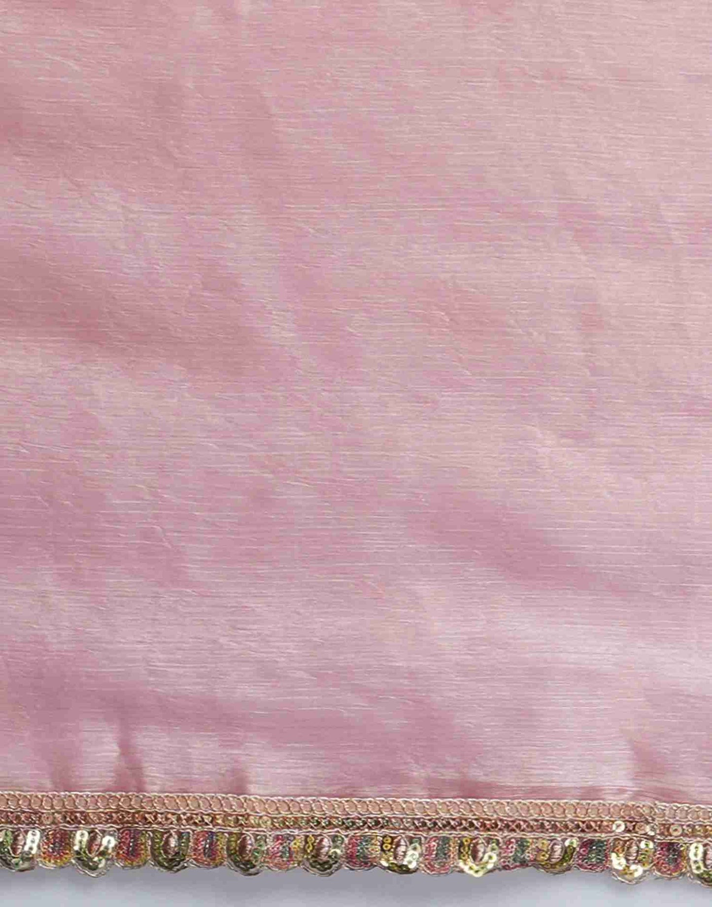 Rose Pink Chiffon Plain Jimmy Choo Saree