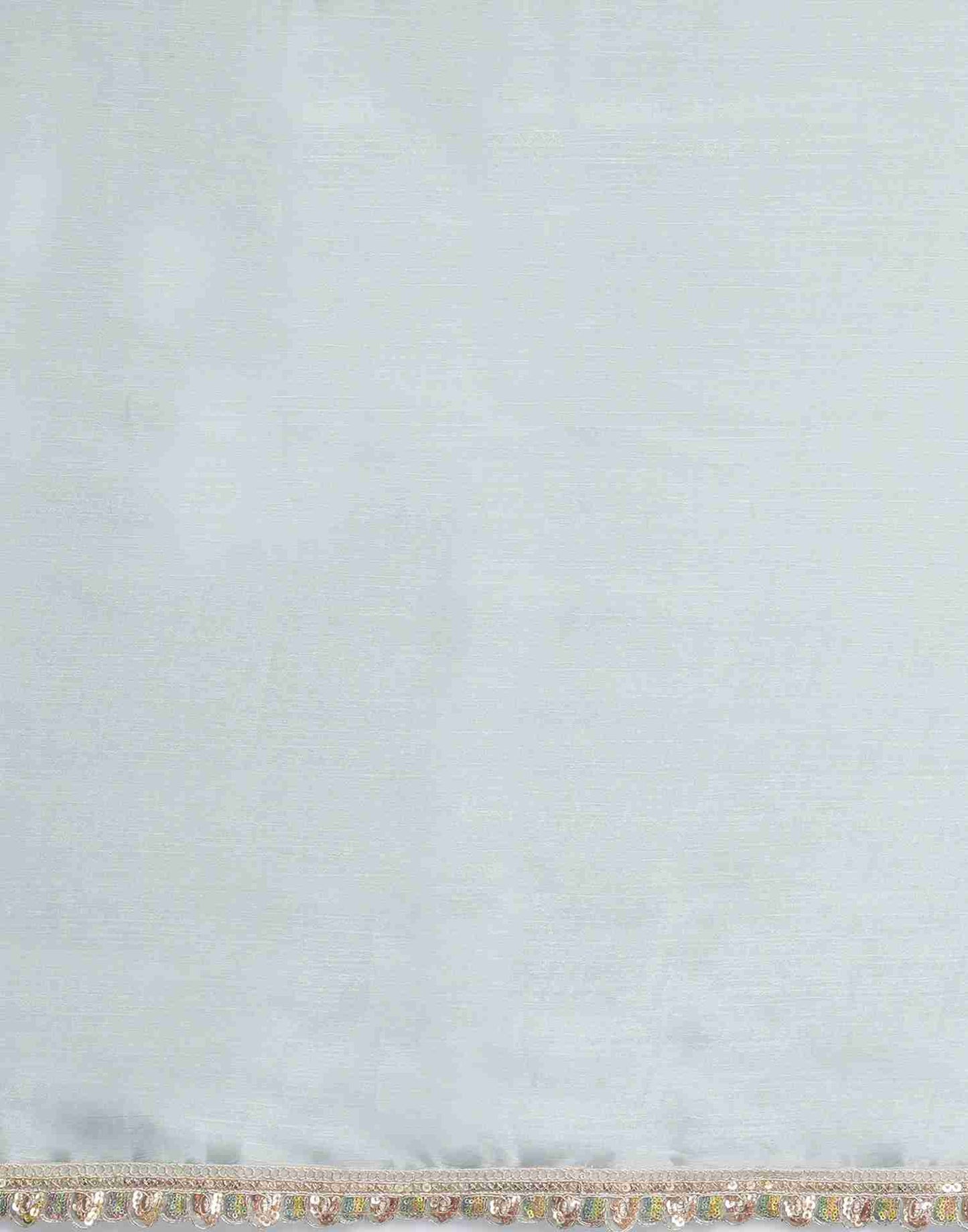 Steel Grey Chiffon Plain Jimmy Choo Saree