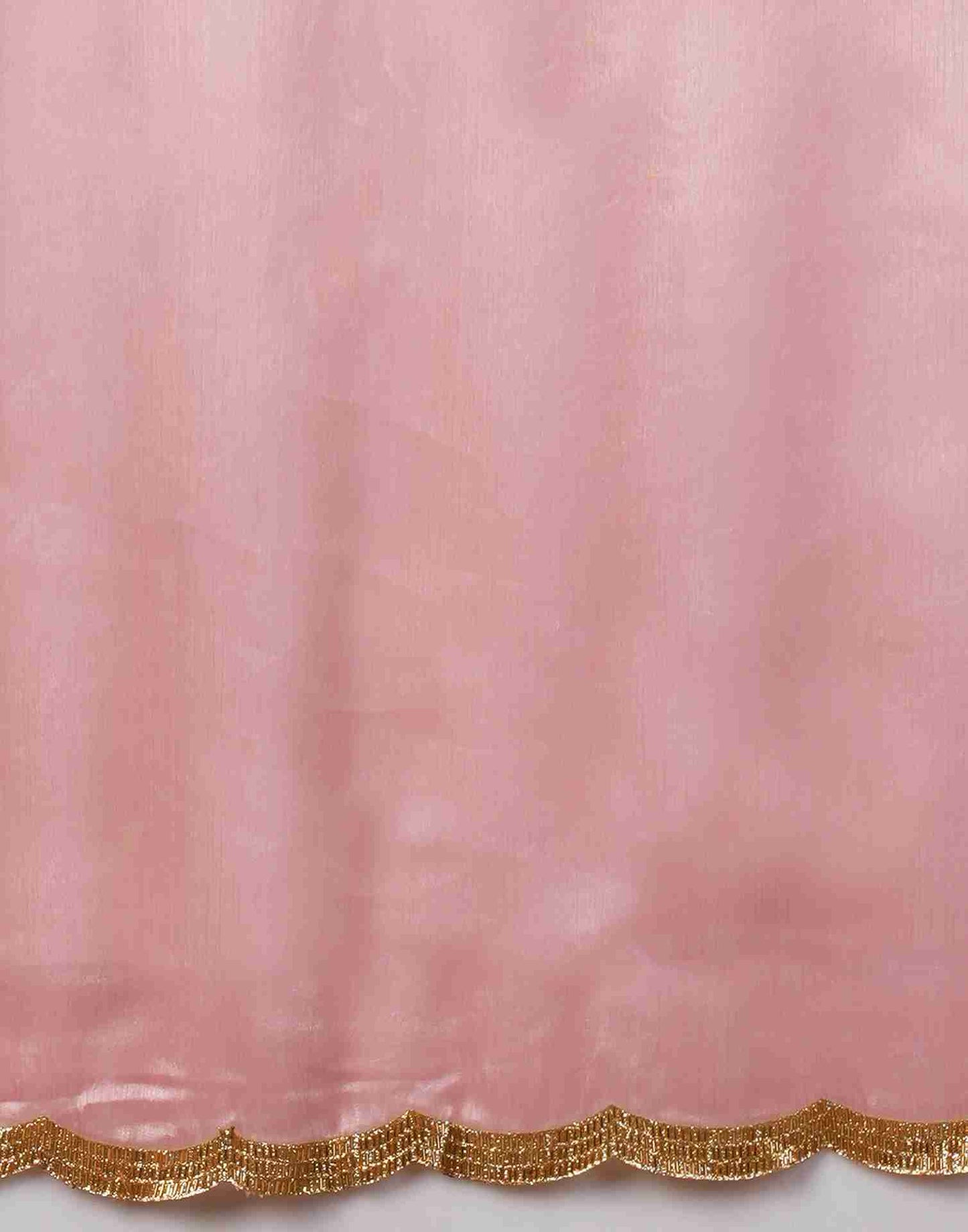 Rose Pink Chiffon Plain Jimmy Choo Saree