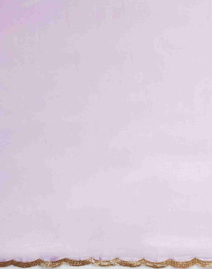 Purple Chiffon Plain Jimmy Choo Saree