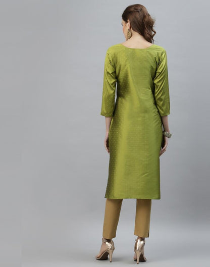 Green Hand Work Kurti | Sudathi