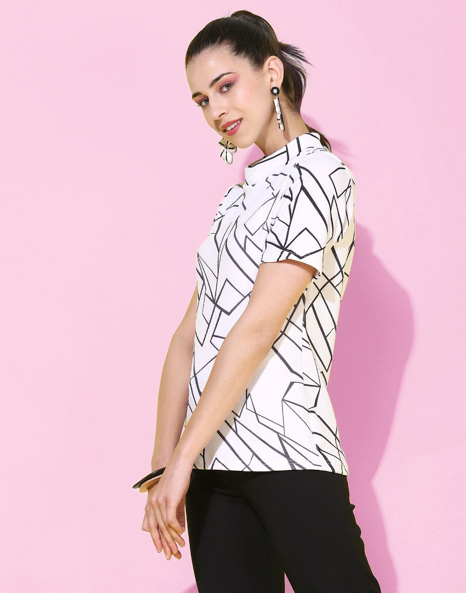 White Printed Top | Sudathi