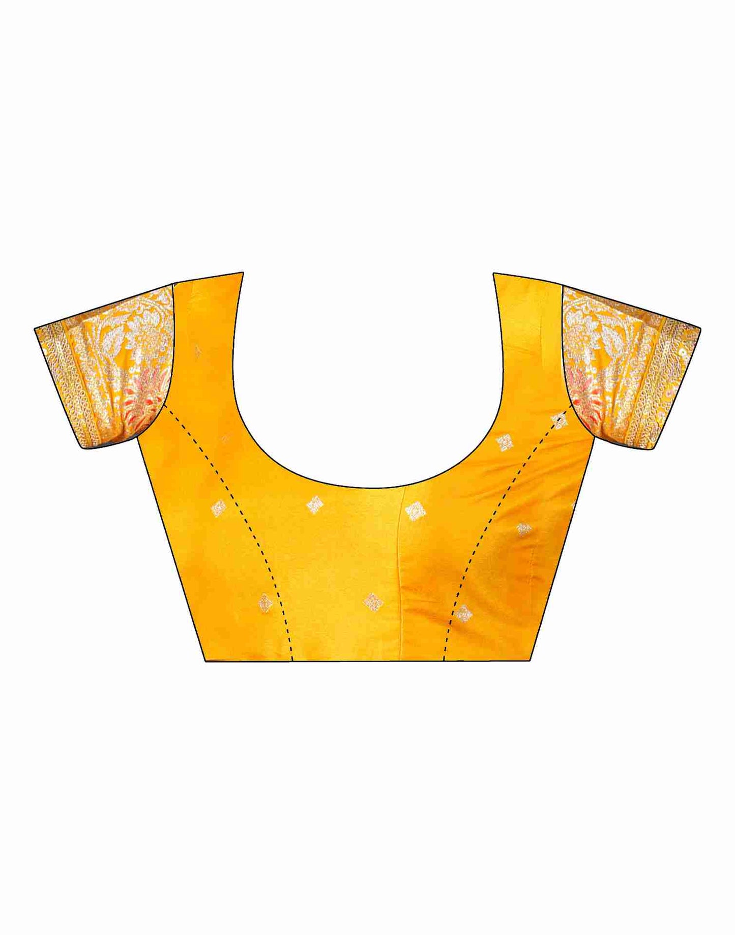 Deep Purple Silk Plain Banarasi Saree