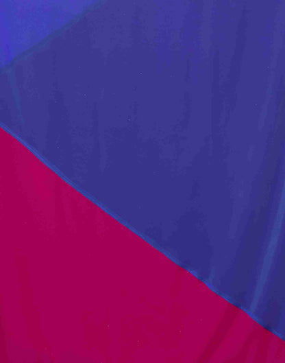 Magenta Georgette Plain Saree