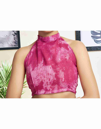 Multi Georgette Printed Saree