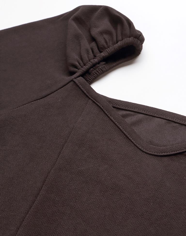Black Puff Sleeve Dress | Sudathi