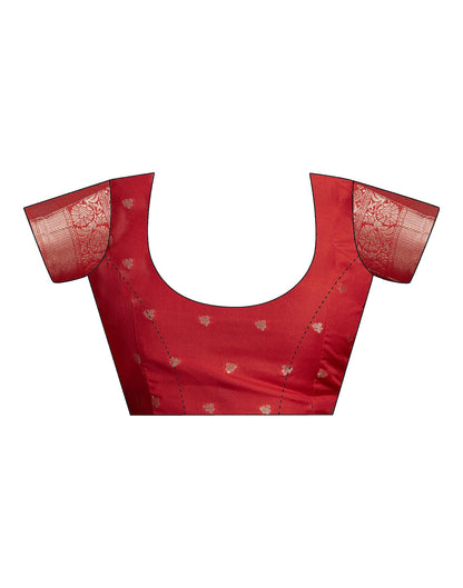 Cream Georgette Woven Banarasi Saree