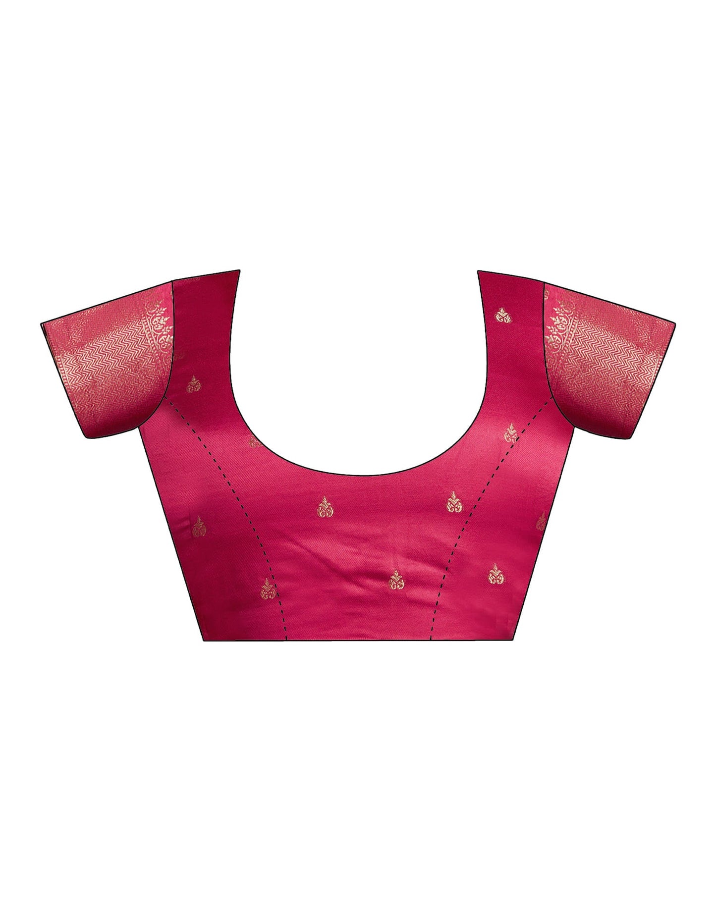 Dark Green Satin Woven Banarasi Saree