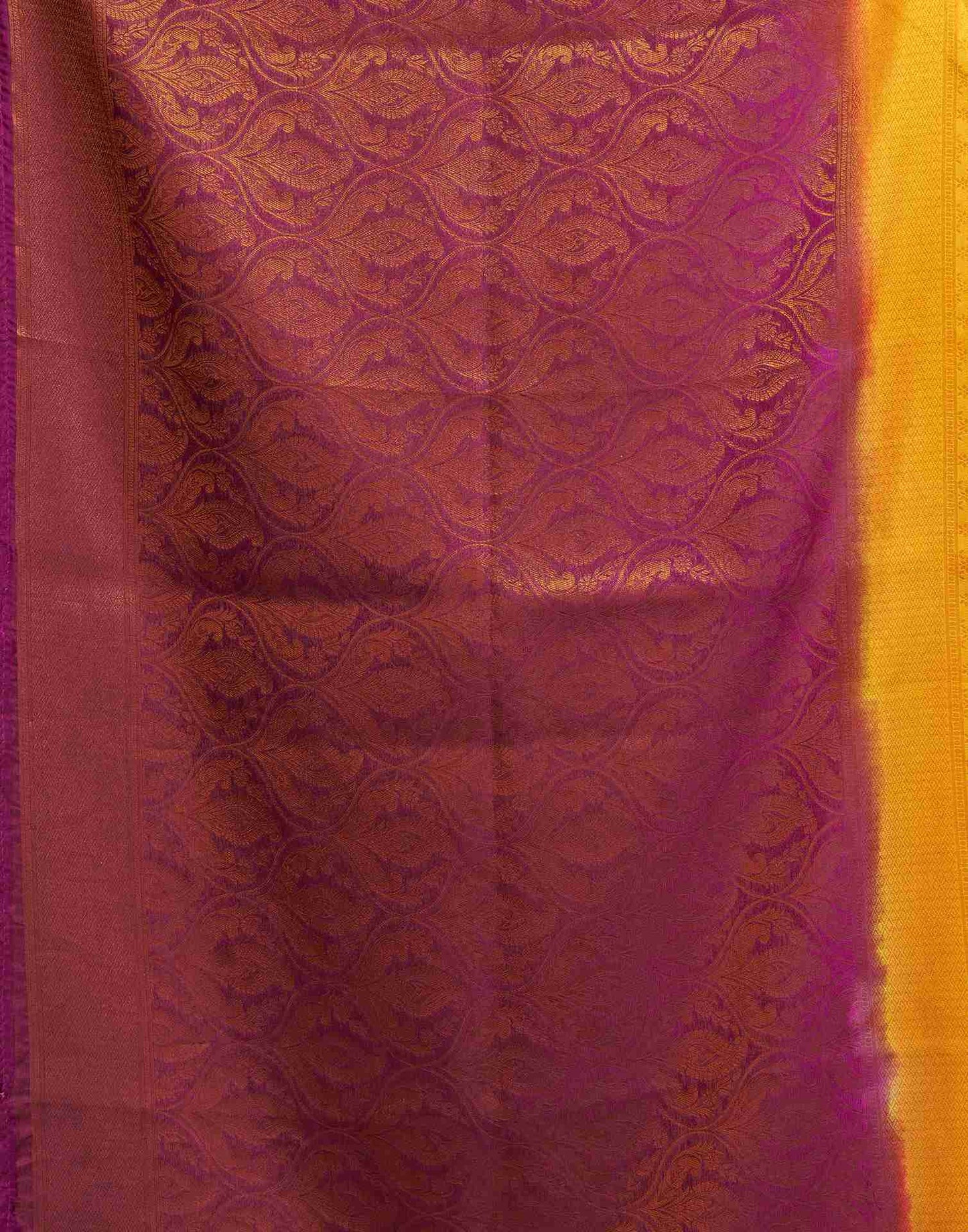 Yellow Silk Woven Kanjivaram Saree