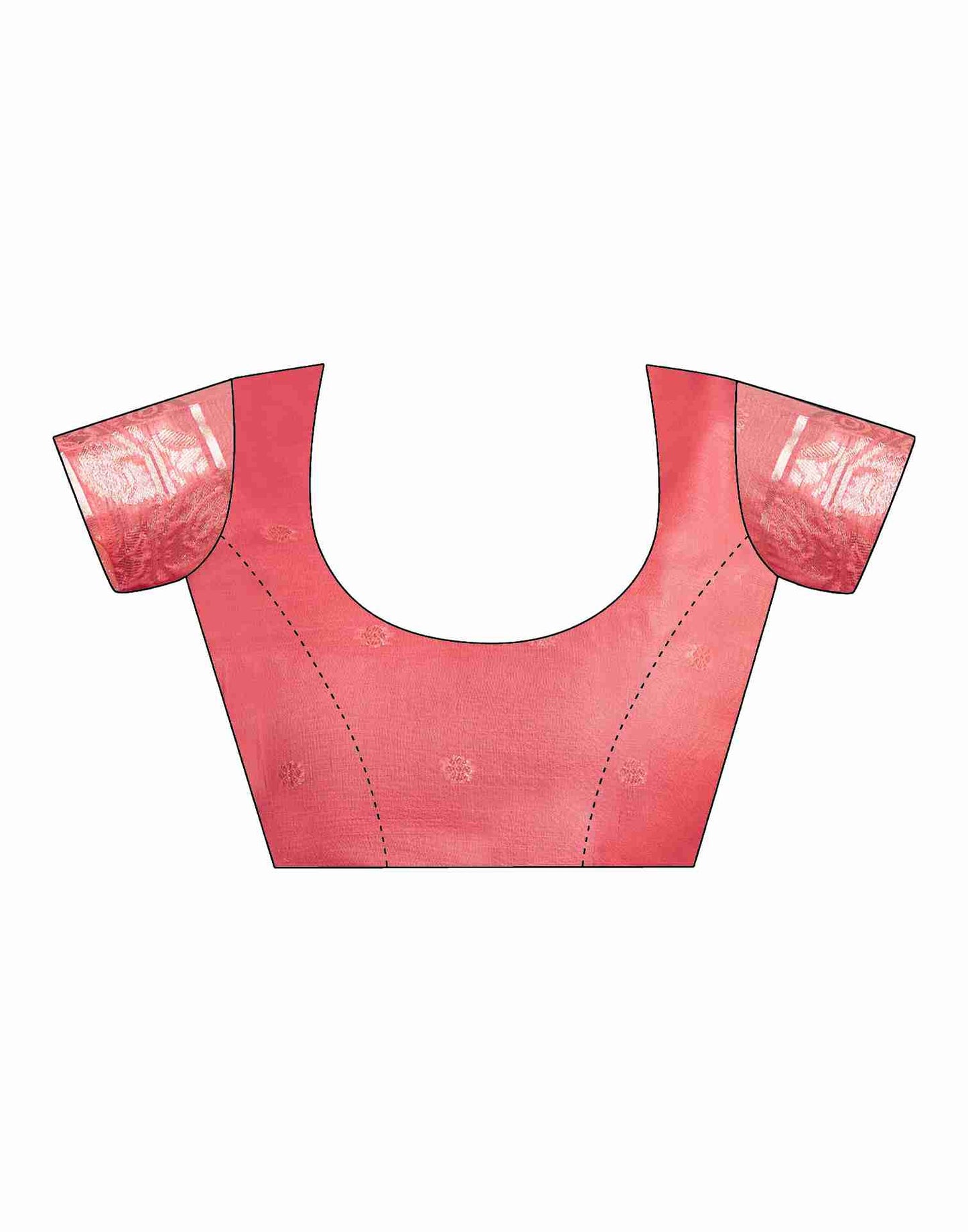 Punch Pink Silk Woven Jacquard Saree