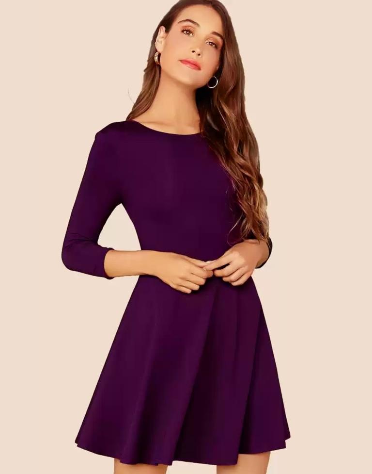 Wine Short Dress | Leemboodi