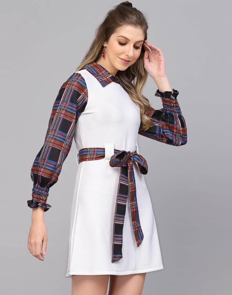 White Old-School A-line Dress | Sudathi