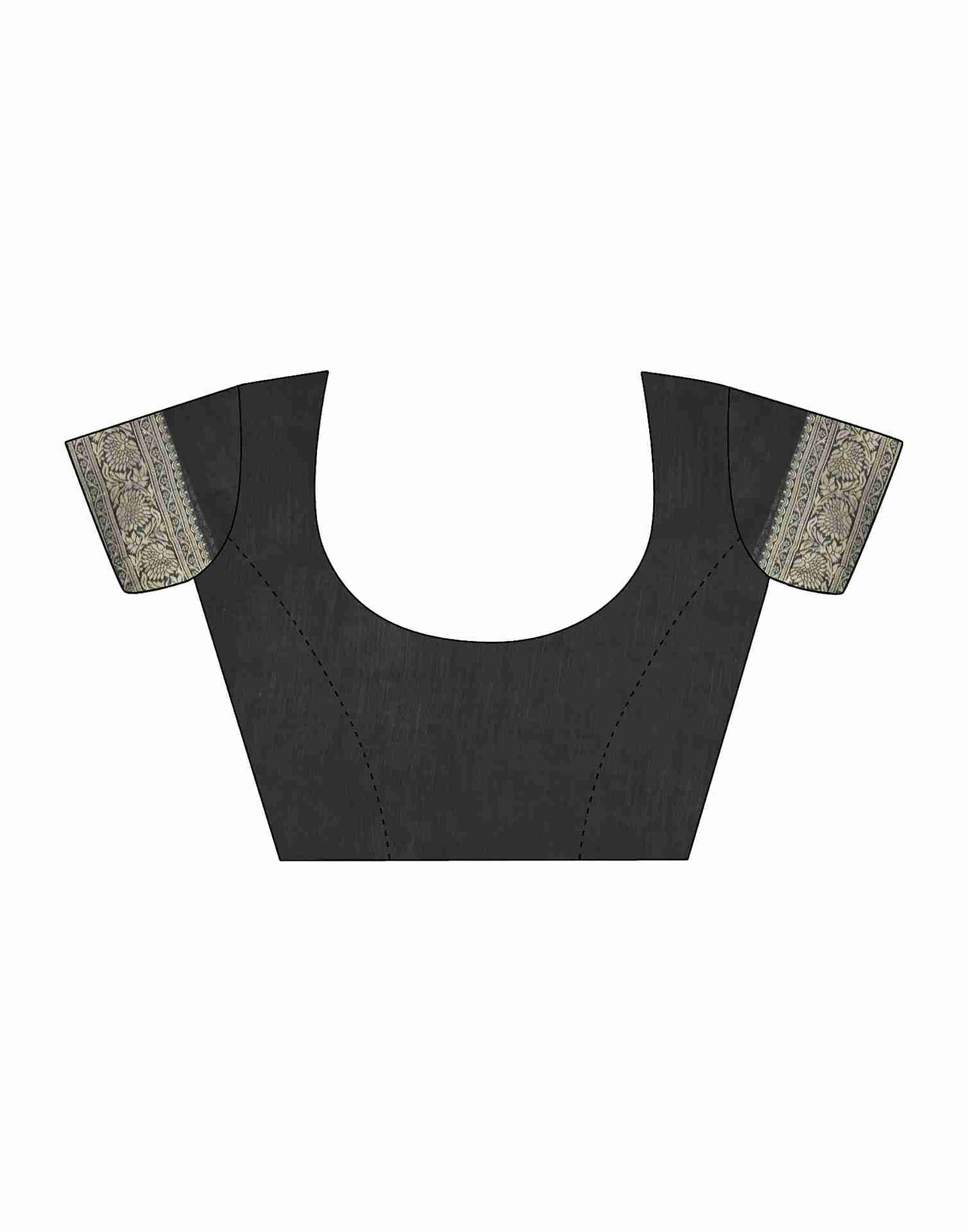 Black Silk Woven Banarasi Saree