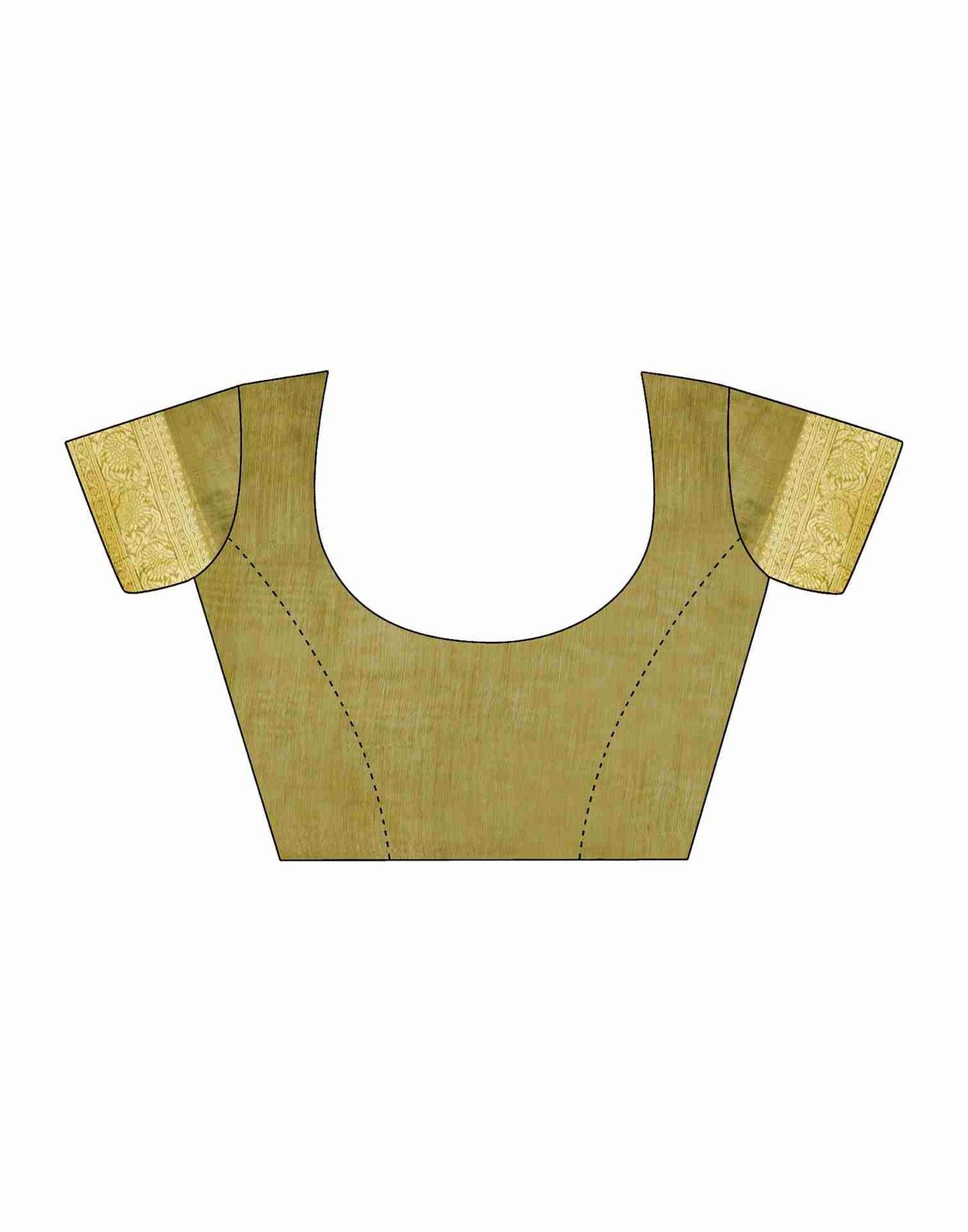 Lime Green Silk Woven Banarasi Saree