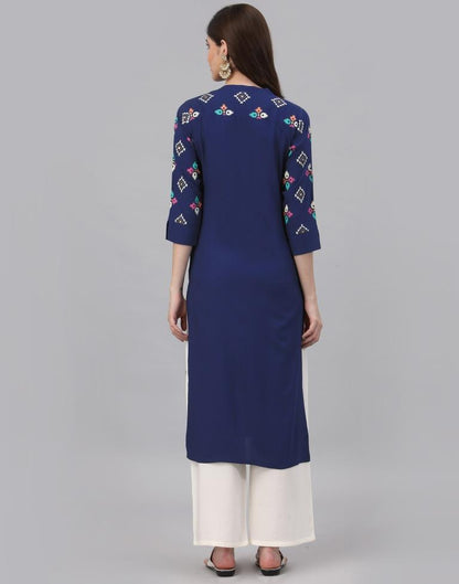 Teal Printed Kurti | Leemboodi
