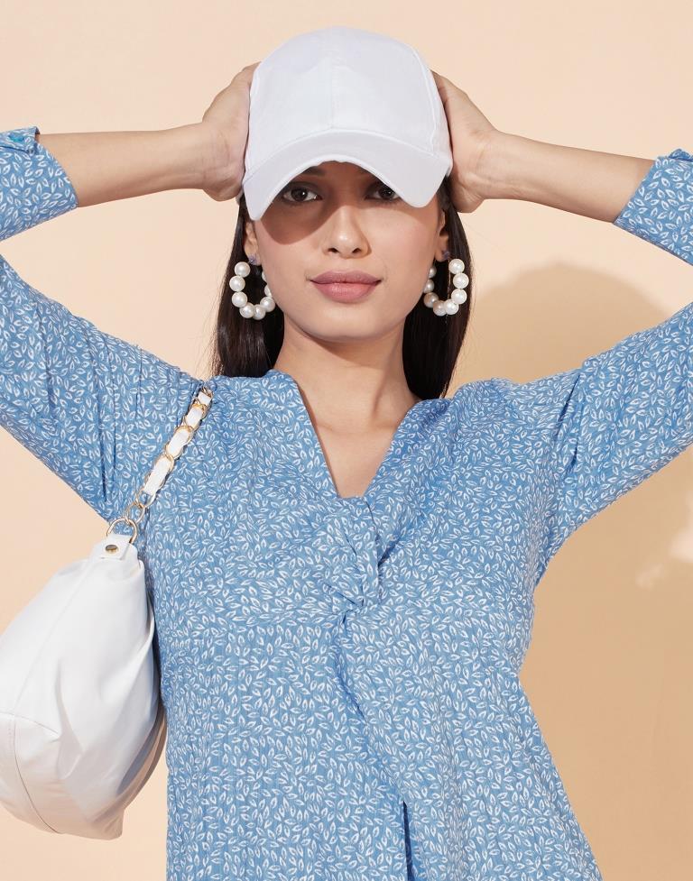 Light Blue knot Dress | Leemboodi