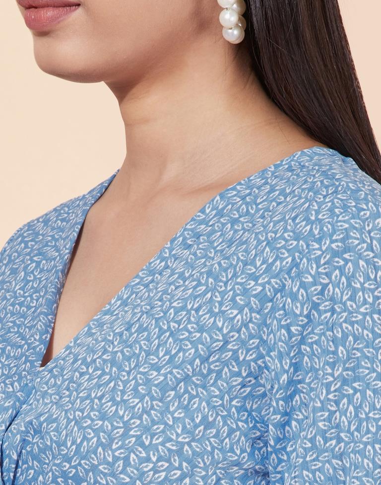 Light Blue knot Dress | Leemboodi