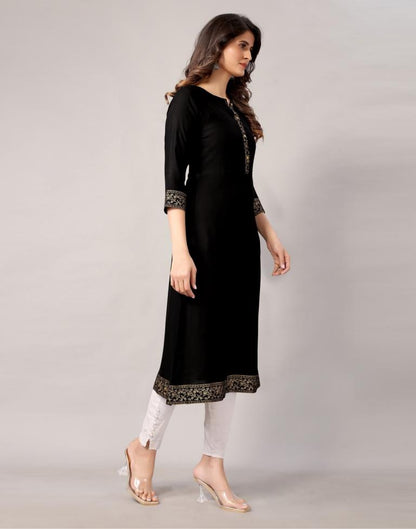 Black Printed Kurti | Sudathi