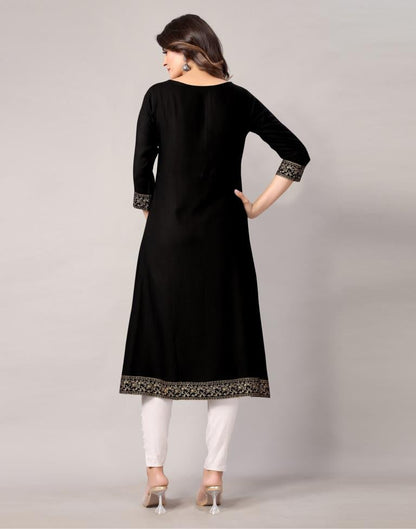 Black Printed Kurti | Sudathi