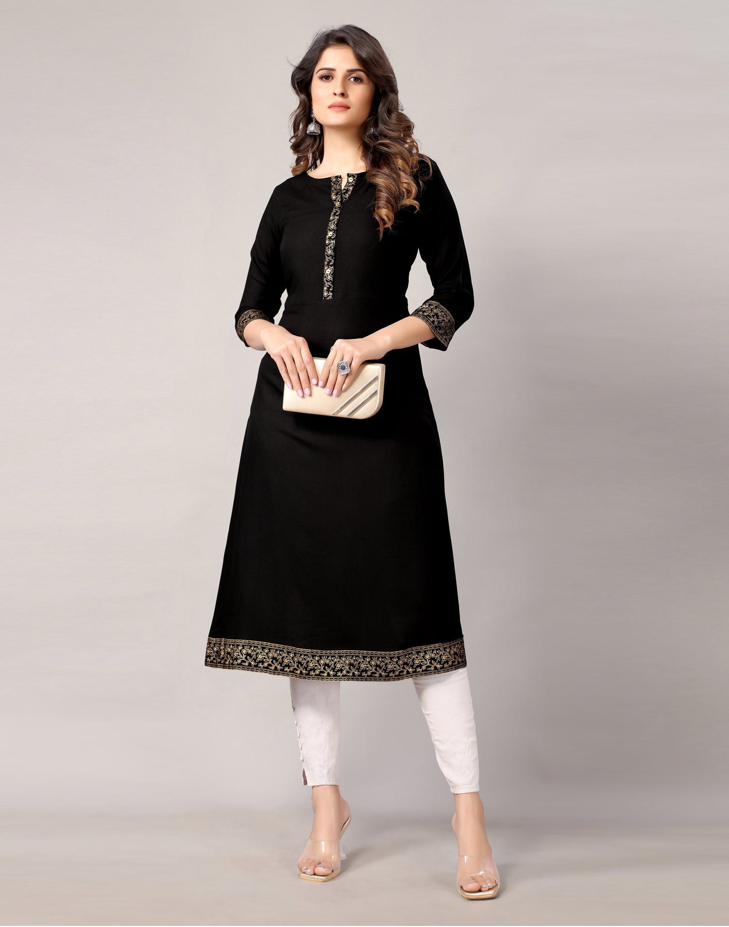 Black Printed Kurti | Sudathi