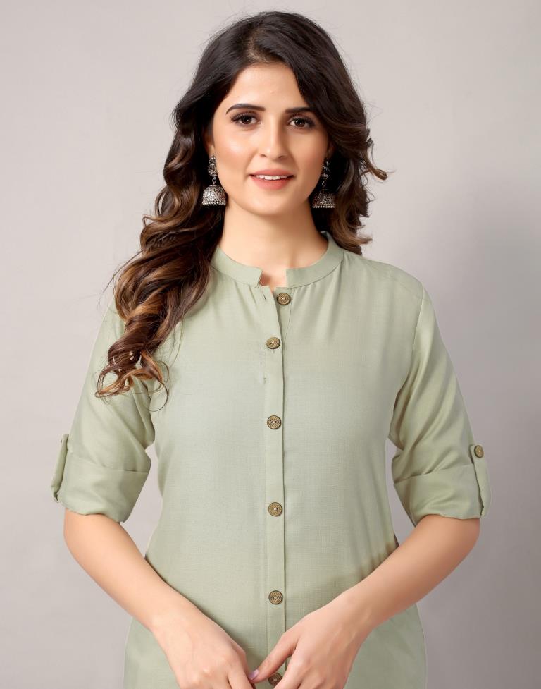 Beige Dyed Kurti | Sudathi