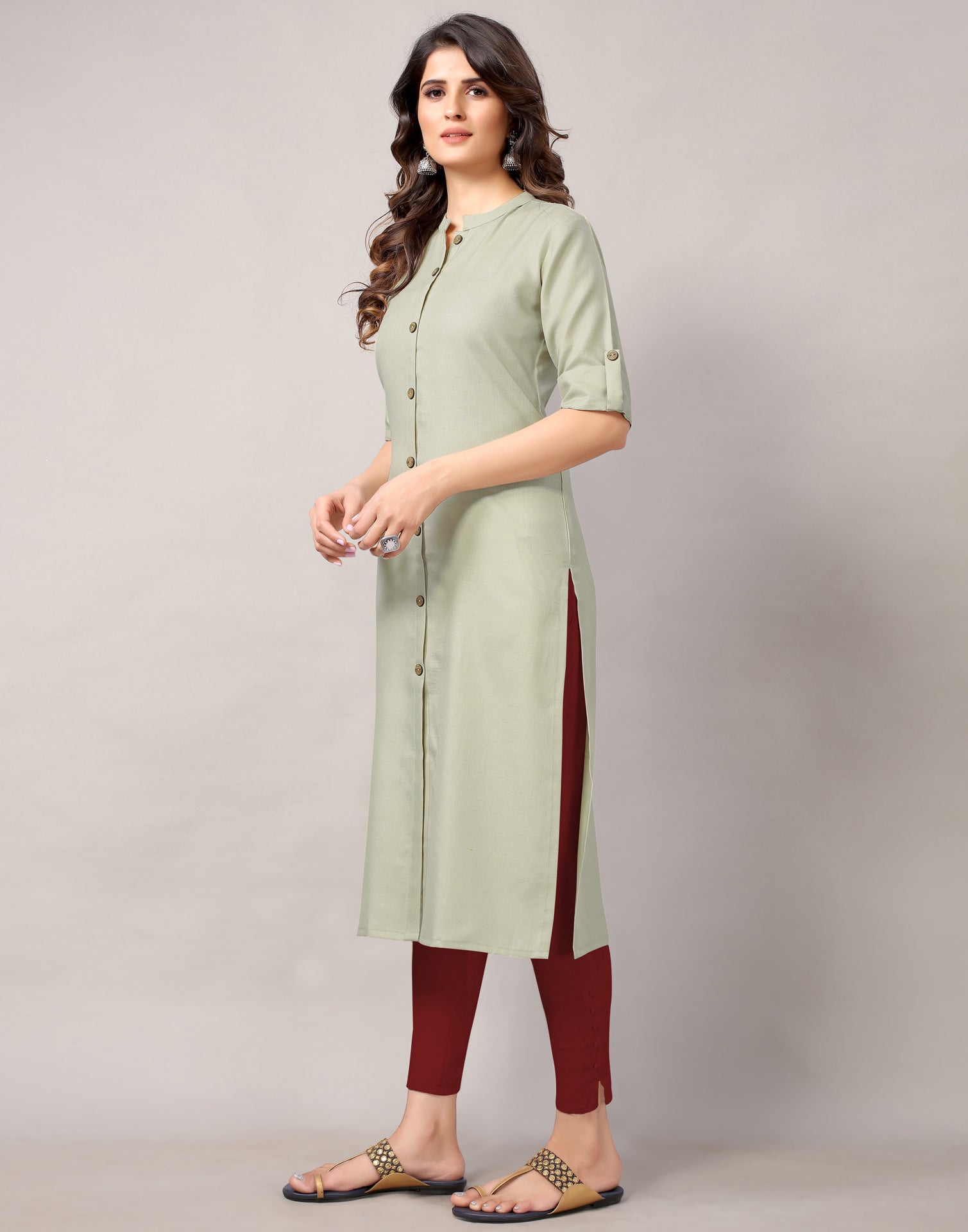 Beige Dyed Kurti | Sudathi