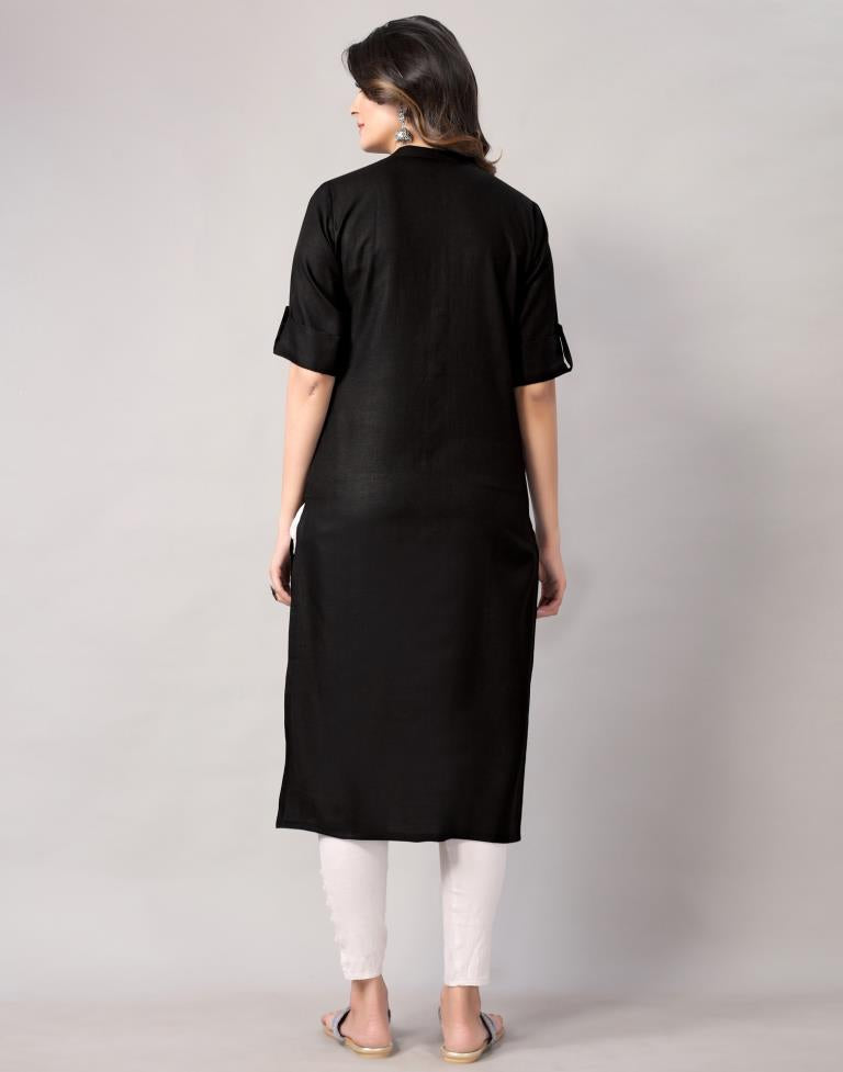 Black Dyed Kurti | Leemboodi