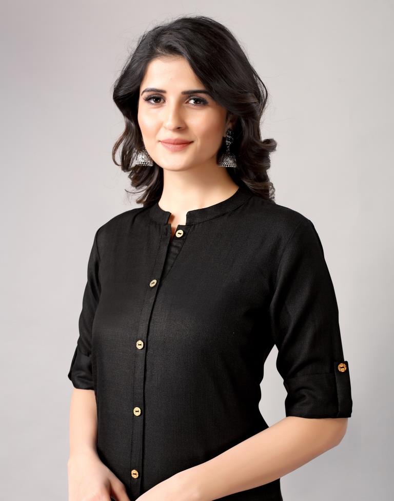 Black Dyed Kurti | Leemboodi