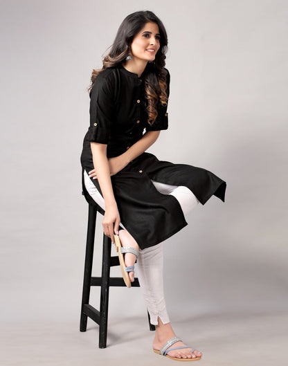 Black Dyed Kurti | Leemboodi