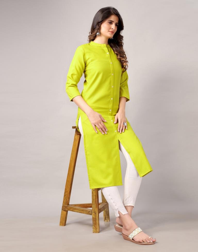 Green Dyed Kurti | Leemboodi
