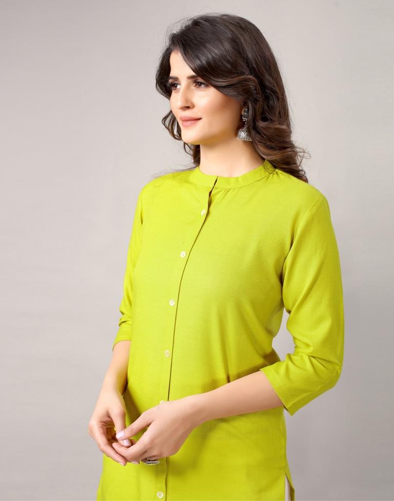 Green Dyed Kurti | Leemboodi