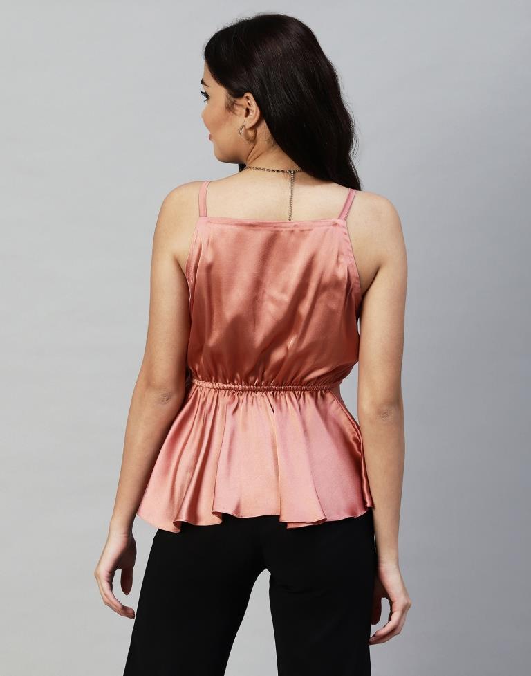 Rust Satin Cami Top | Leemboodi