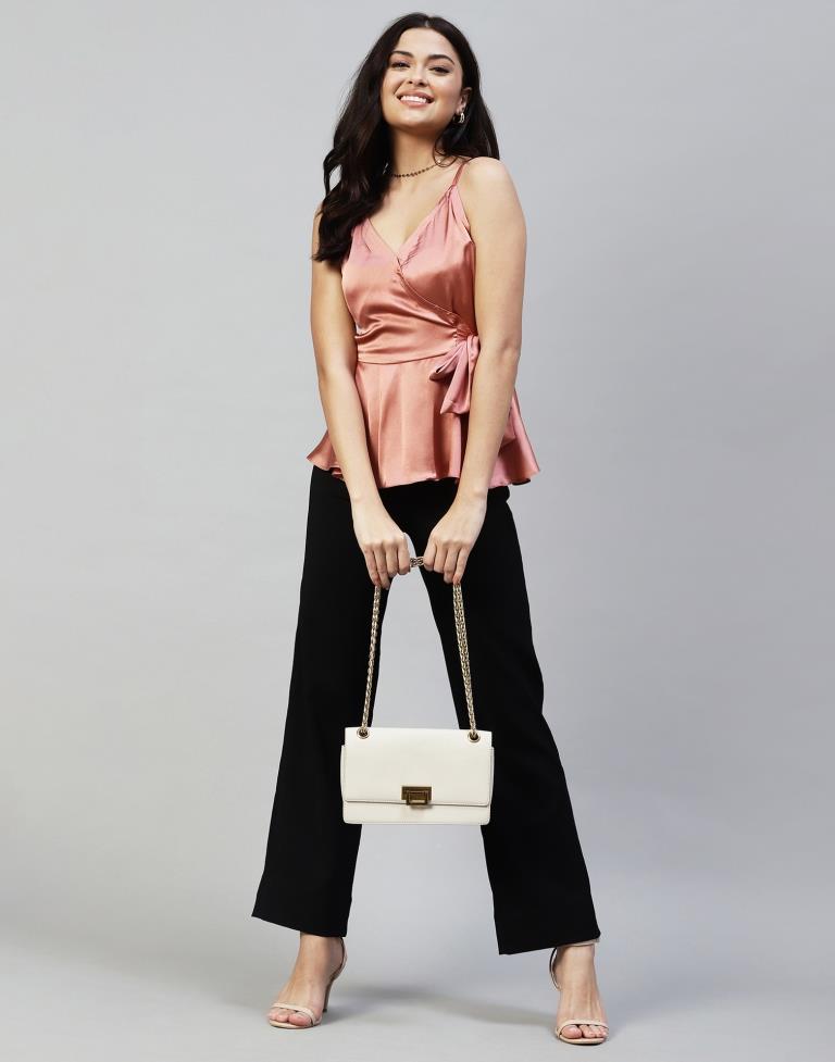 Rust Satin Cami Top | Leemboodi