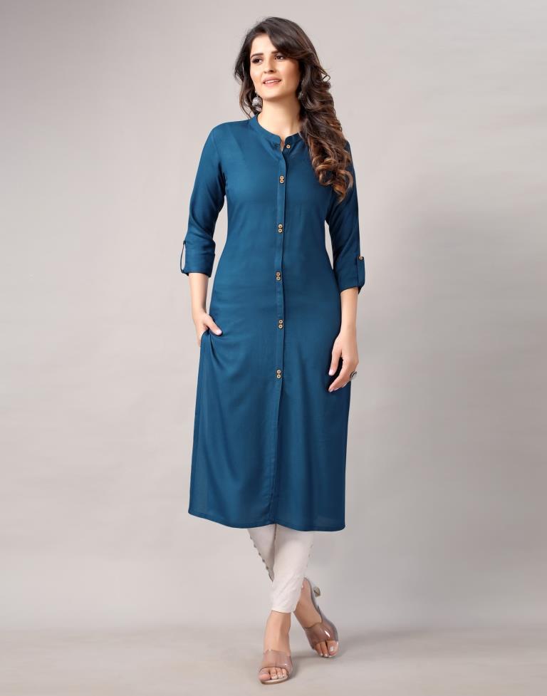 Teal Dyed Kurti | Sudathi