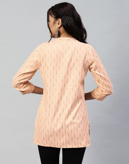 Peach Casual Woven Top | Sudathi