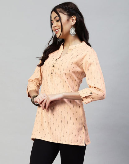 Peach Casual Woven Top | Sudathi