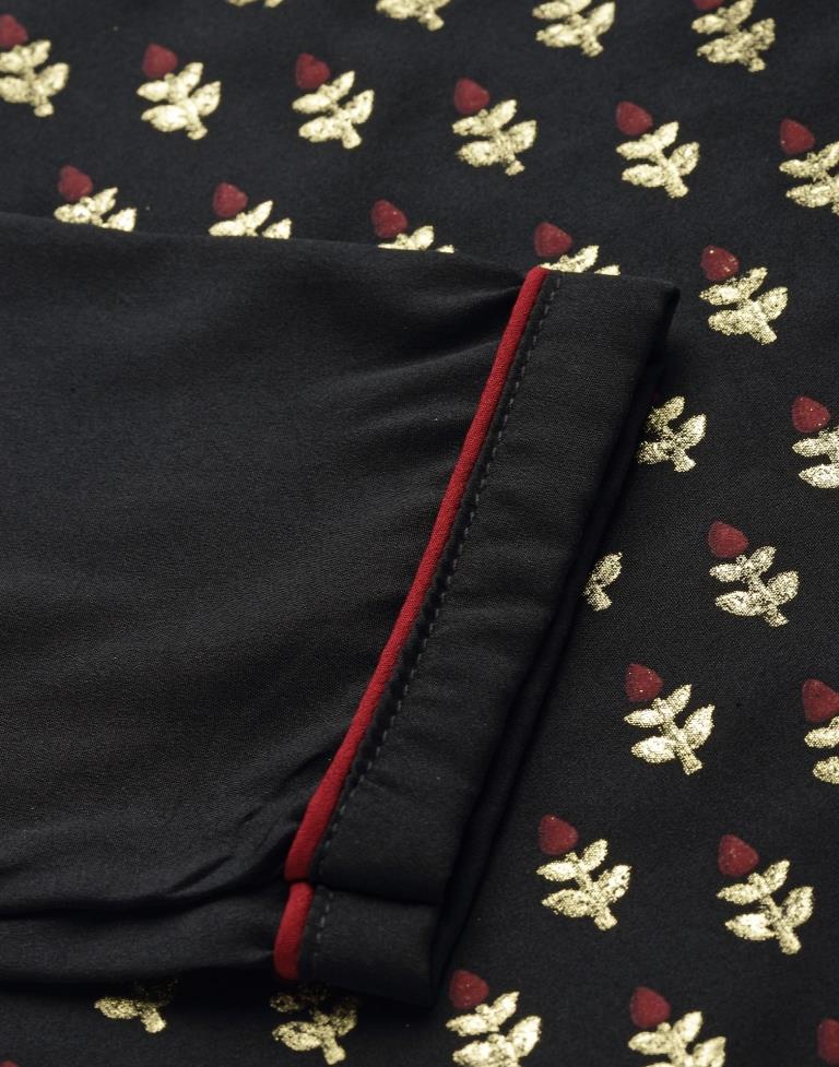 Black Printed Kurti | Sudathi