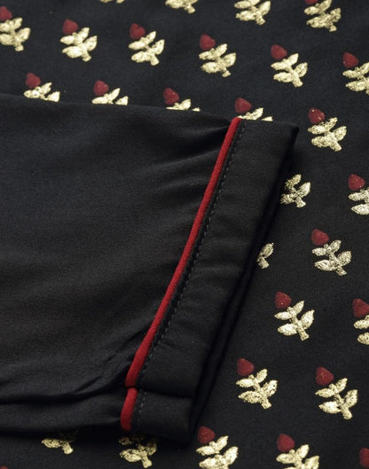 Black Printed Kurti | Sudathi