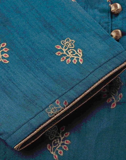 Teal Printed Kurti | Sudathi