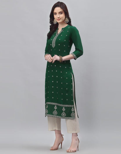 Green Printed Kurti | Sudathi