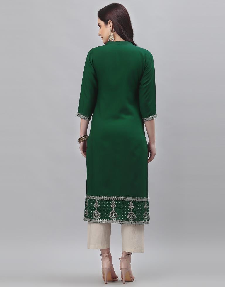 Green Printed Kurti | Sudathi