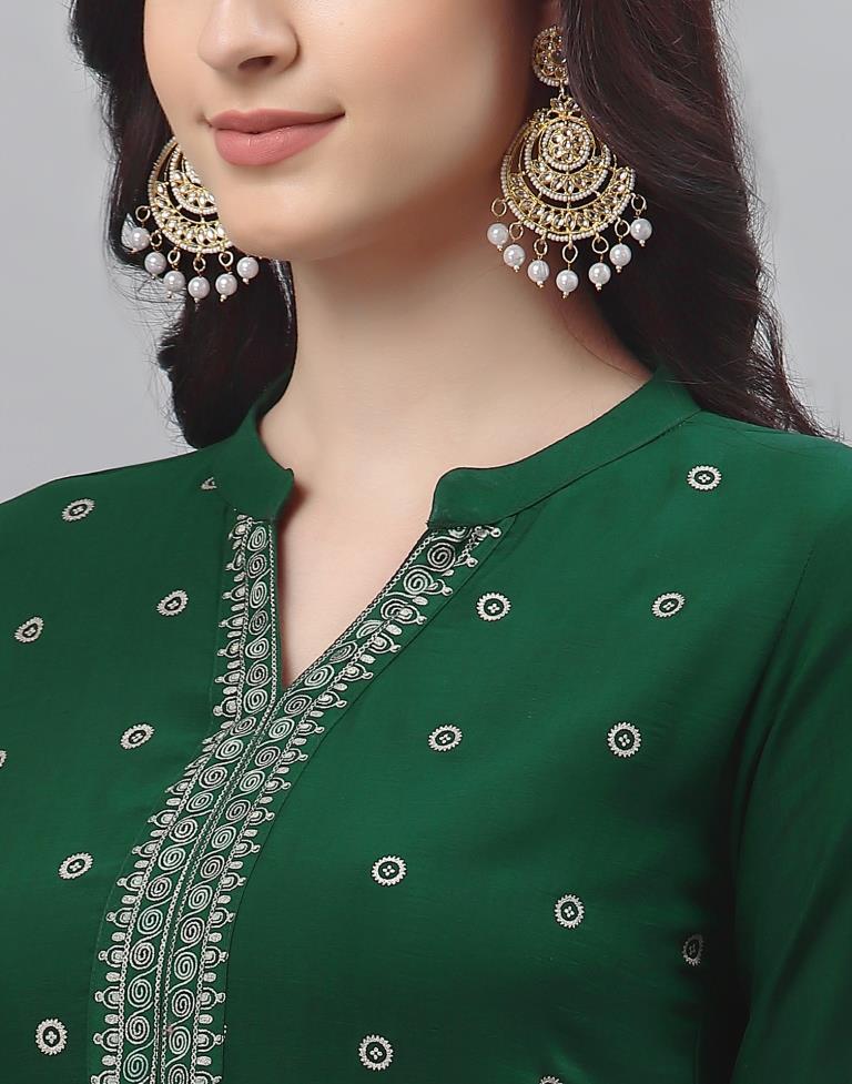 Green Printed Kurti | Sudathi