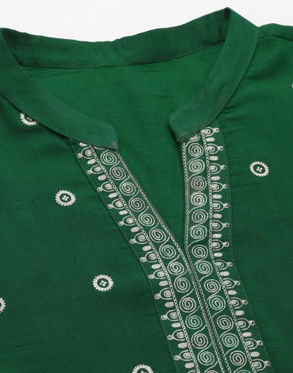 Green Printed Kurti | Sudathi