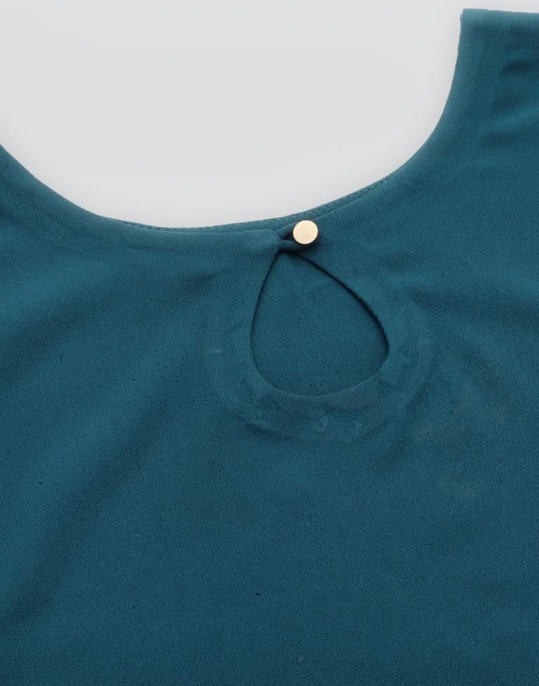 Teal Solid Kurti | Sudathi