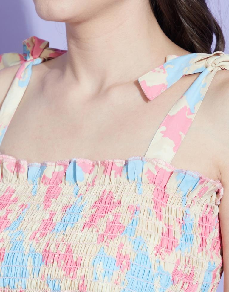 Multicolour Smoked Top | Leemboodi