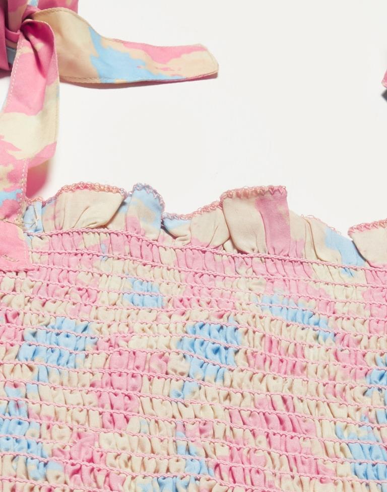 Multicolour Smoked Top | Leemboodi