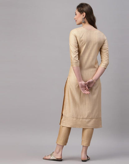 Cream Embroidered Kurti | Sudathi