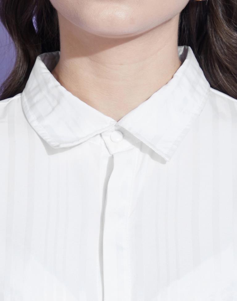 White Solid Shirt | Sudathi