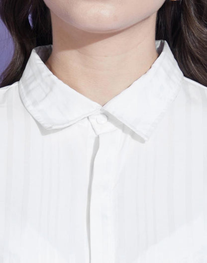White Solid Shirt | Sudathi